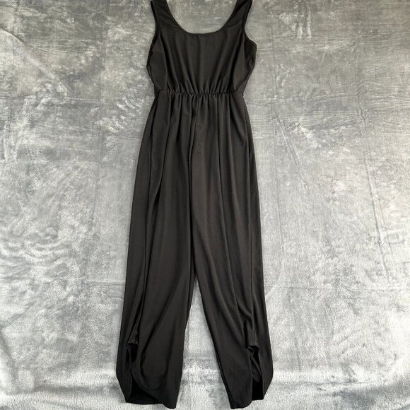 Annalee + Hope Medium Black Body Suit Pants Sleevless Minimal Basic - Picture 7 of 8
